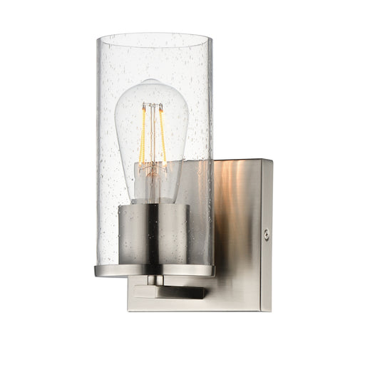 Livingston One Light Wall Sconce Satin Nickel