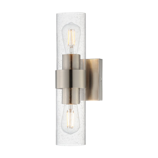 Livingston Two Light Wall Sconce Satin Nickel