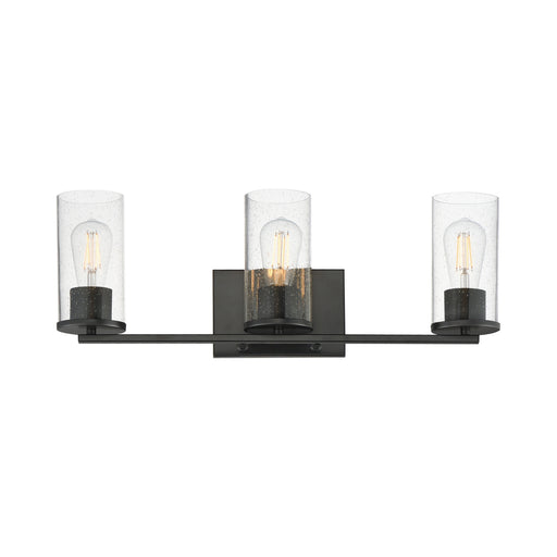 Livingston Three Light Bath Vanity Black