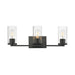 Maxim - 10463CDBK - Three Light Bath Vanity - Livingston - Black