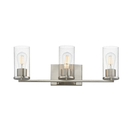 Livingston Three Light Bath Vanity Satin Nickel