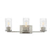Maxim - 10463CDSN - Three Light Bath Vanity - Livingston - Satin Nickel
