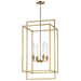 Maxim - 10413NAB - Four Light Pendant - Gridline - Natural Aged Brass