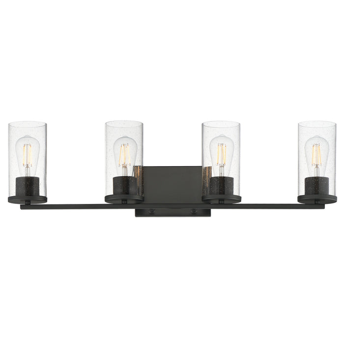 Maxim - 10464CDBK - Four Light Bath Vanity - Livingston - Black