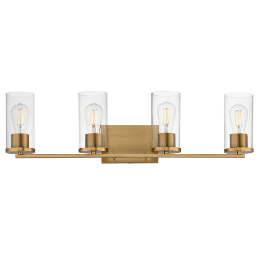 Maxim - 10464CDNAB - Four Light Bath Vanity - Livingston - Natural Aged Brass