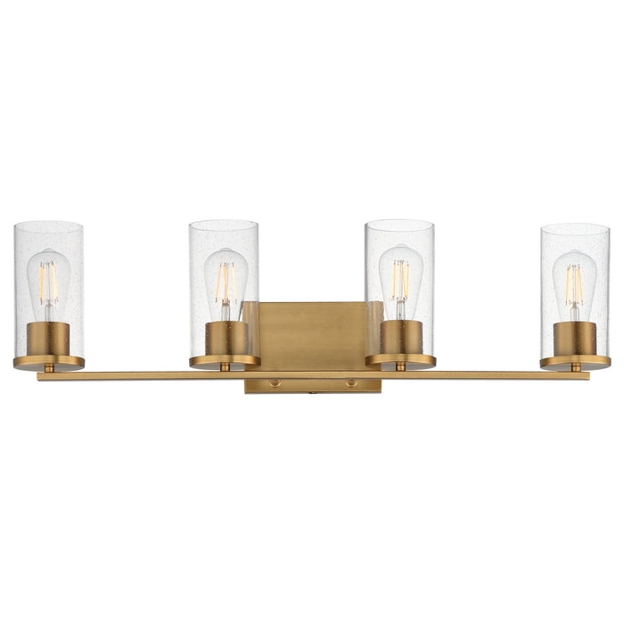 Maxim - 10464CDNAB - Four Light Bath Vanity - Livingston - Natural Aged Brass