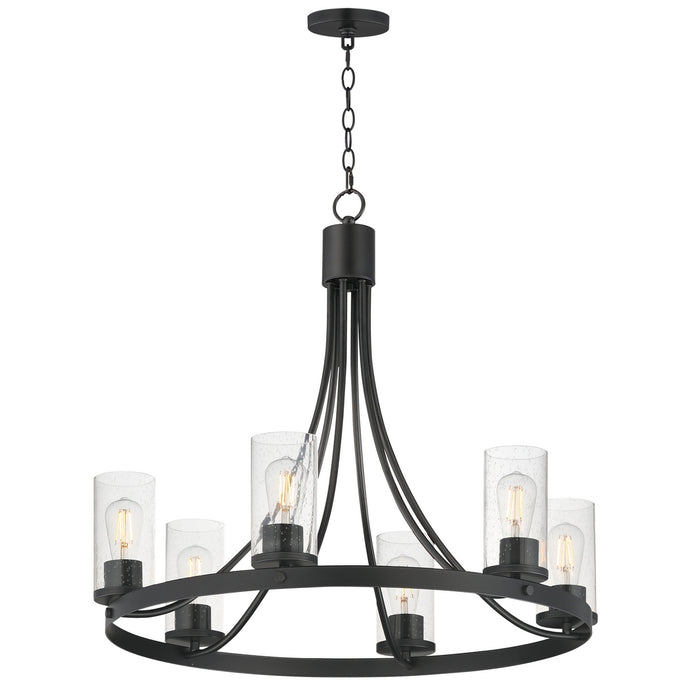 Maxim - 10466CDBK - Six Light Chandelier - Livingston - Black