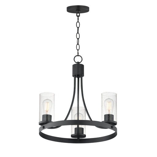 Maxim - 10467CDBK - Three Light Chandelier - Livingston - Black
