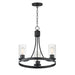 Maxim - 10467CDBK - Three Light Chandelier - Livingston - Black