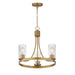 Maxim - 10467CDNAB - Three Light Chandelier - Livingston - Natural Aged Brass
