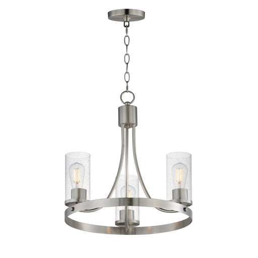 Livingston Three Light Chandelier Satin Nickel