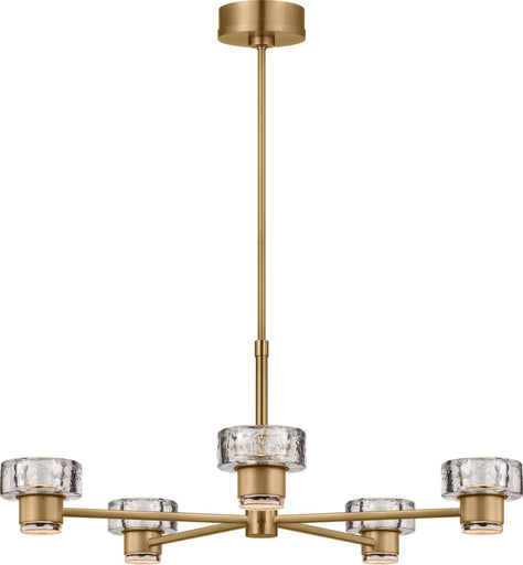 Holsted LED Chandelier Estate Brass