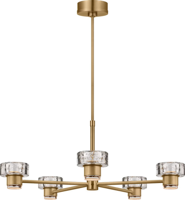 Visual Comfort Studio - SCCHCCH10027EBSCPG - LED Chandelier - Holsted - Estate Brass