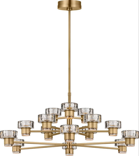 Holsted LED Chandelier Estate Brass