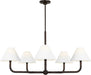Visual Comfort Studio - SCCHCCH112AIBAWWL - Five Light Chandelier - Fiona - Aged Iron