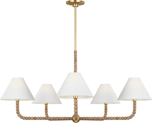Visual Comfort Studio - SCCHCCH112GDNAWWL - Five Light Chandelier - Fiona - Gild