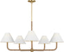 Visual Comfort Studio - SCCHCCH112GDNAWWL - Five Light Chandelier - Fiona - Gild