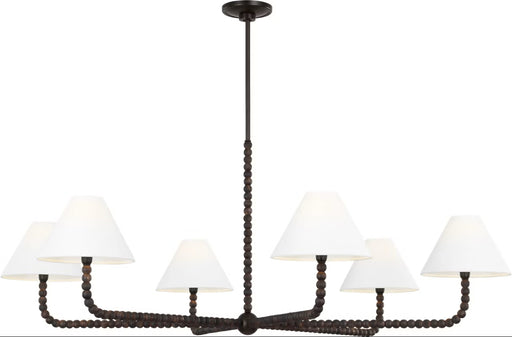 Fiona Six Light Chandelier Aged Iron