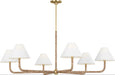 Visual Comfort Studio - SCCHCCH113GDNAWWL - Six Light Chandelier - Fiona - Gild
