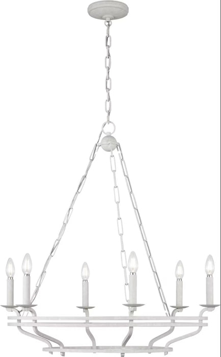 Visual Comfort Studio - SCCHCCH119APL - Six Light Chandelier - Brighton - Aged Pewter