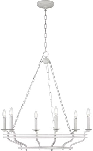 Brighton Six Light Chandelier Aged Pewter
