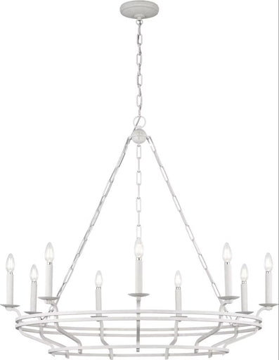 Brighton Nine Light Chandelier Aged Pewter