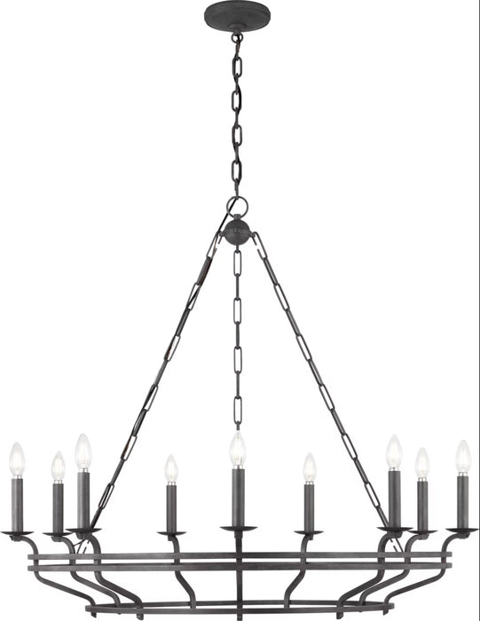 Visual Comfort Studio - SCCHCCH120ITR - Nine Light Chandelier - Brighton - Italian Rust