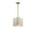 Maxim - 12831OFNAB - One Light Pendant - Corsica - Natural Aged Brass