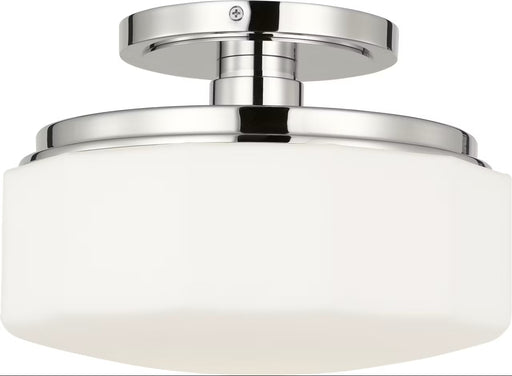 Fairfax One Light Flush Mount Polished Nickel