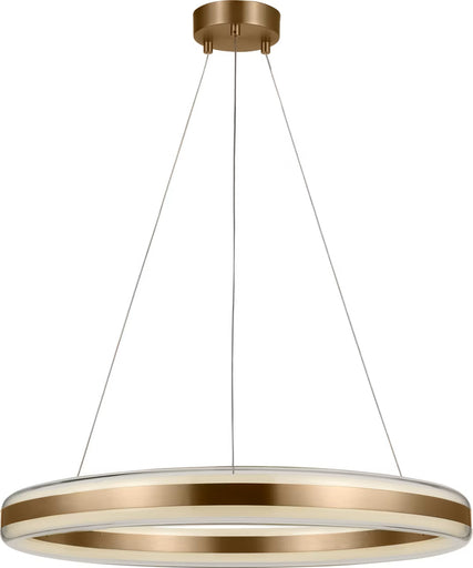 Colt LED Chandelier Satin Brass