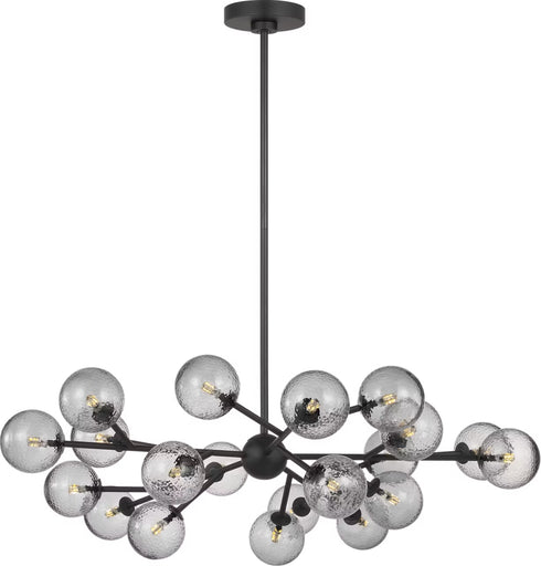 Atticus 20 Light Chandelier Midnight Black
