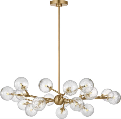 Atticus 20 Light Chandelier Satin Brass