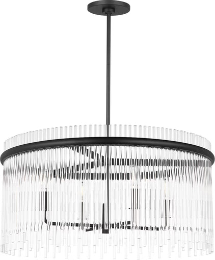 Finley Four Light Chandelier Midnight Black