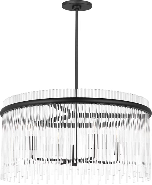Visual Comfort Studio - SCDJCH142MBKCAR - Four Light Chandelier - Finley - Midnight Black