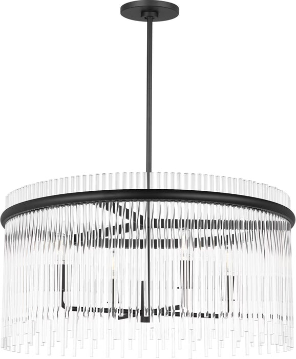 Visual Comfort Studio - SCDJCH142MBKCAR - Four Light Chandelier - Finley - Midnight Black