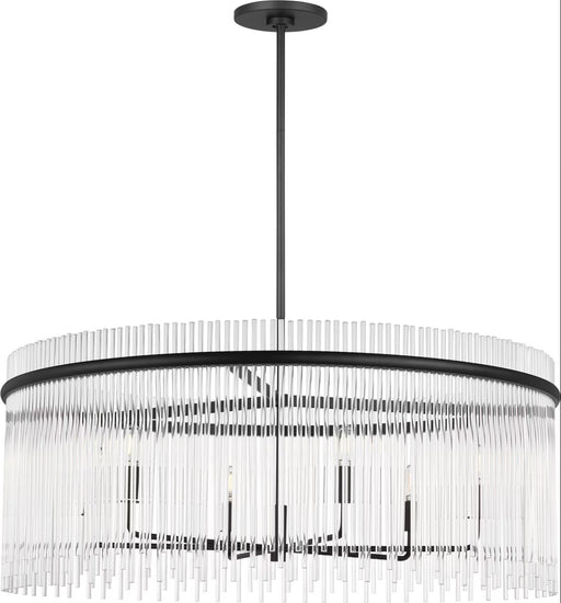 Visual Comfort Studio - SCDJCH143MBKCAR - Six Light Chandelier - Finley - Midnight Black