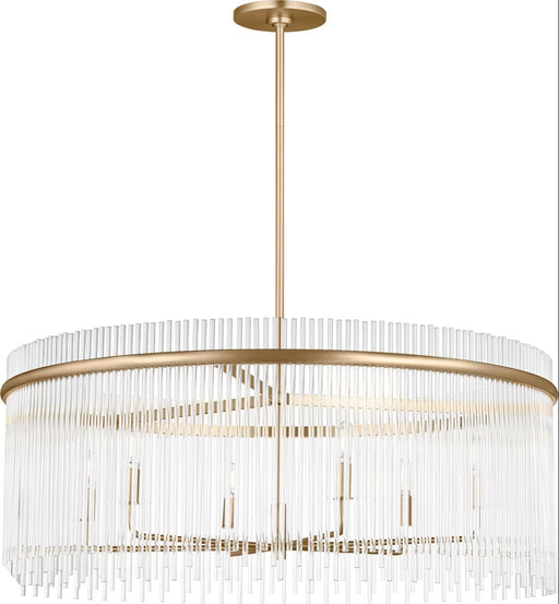 Visual Comfort Studio - SCDJCH143SBCAR - Six Light Chandelier - Finley - Satin Brass