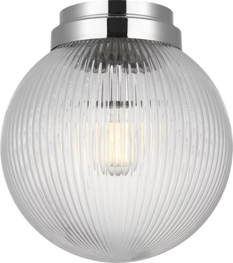 Preston One Light Flush Mount Chrome