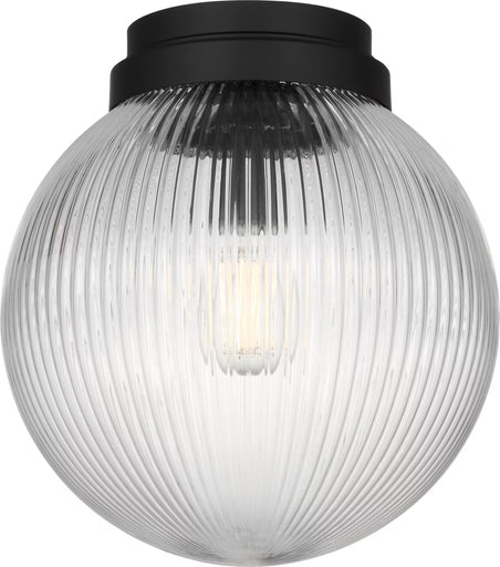 Preston One Light Flush Mount Midnight Black