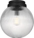 Visual Comfort Studio - SCDJFM125MBKRG - One Light Flush Mount - Preston - Midnight Black