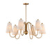 Maxim - 12865NAB - Six Light Chandelier - Valette - Natural Aged Brass