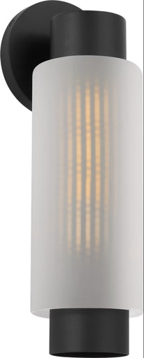 Ridge One Light Outdoor Wall Mount Textured Black