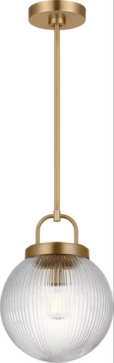 Preston One Light Pendant Satin Brass