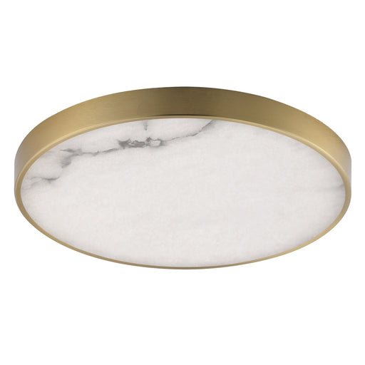 Maxim - 18216WANAB - LED Flush Mount - Slab - Natural Aged Brass