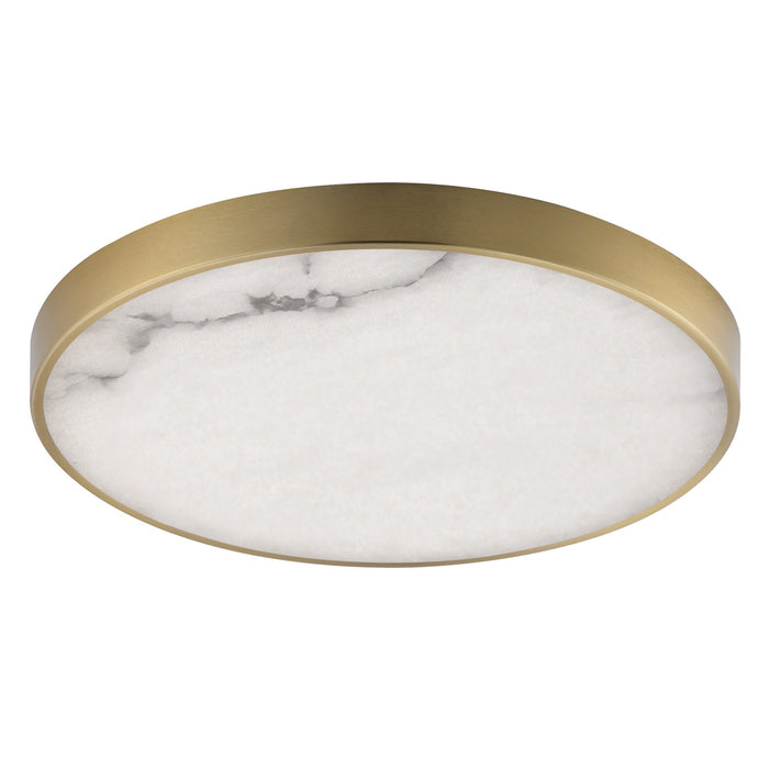 Maxim - 18216WANAB - LED Flush Mount - Slab - Natural Aged Brass