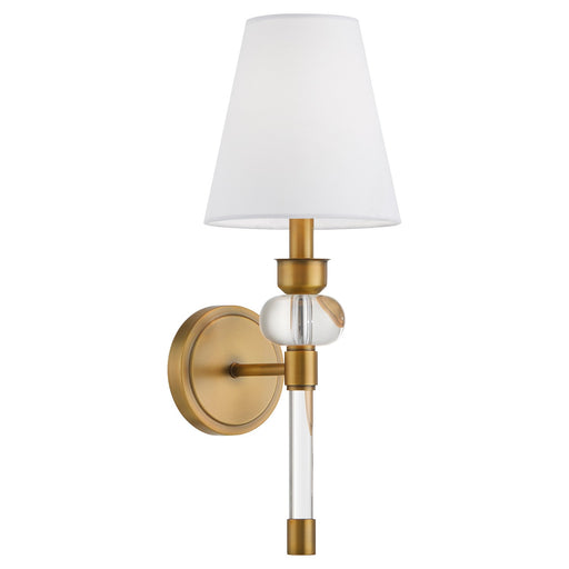 Cetro One Light Wall Mount Brushed Brass