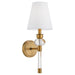 Quorum - 538-1-47 - One Light Wall Mount - Cetro - Brushed Brass