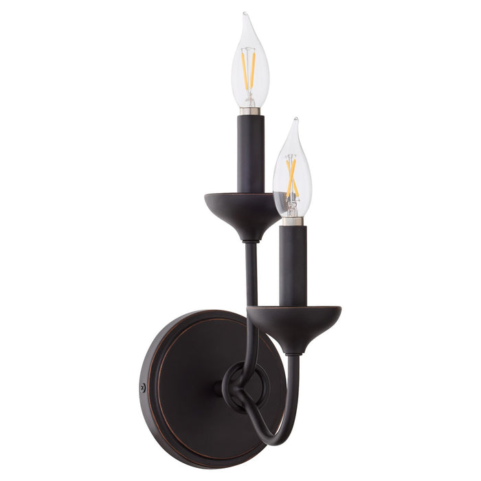Quorum - 555-2-36 - Two Light Wall Mount - Livingston - Bronze