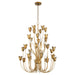 Quorum - 608-10-47 - Ten Light Chandeiler - Lillet - Brushed Brass