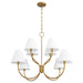 Quorum - 6216-8-47 - Eight Light Chandelier - Sophia - Brushed Brass